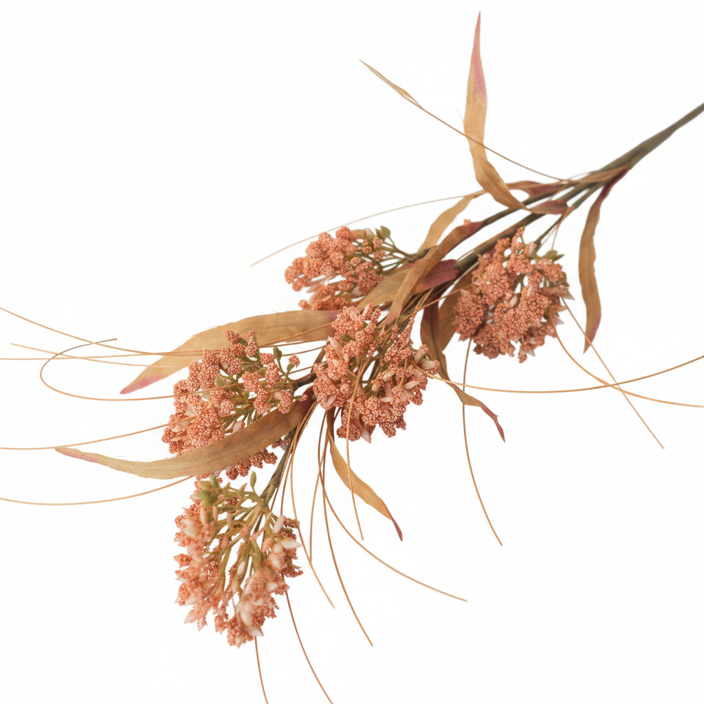 Stems PomPom Orange 32"
