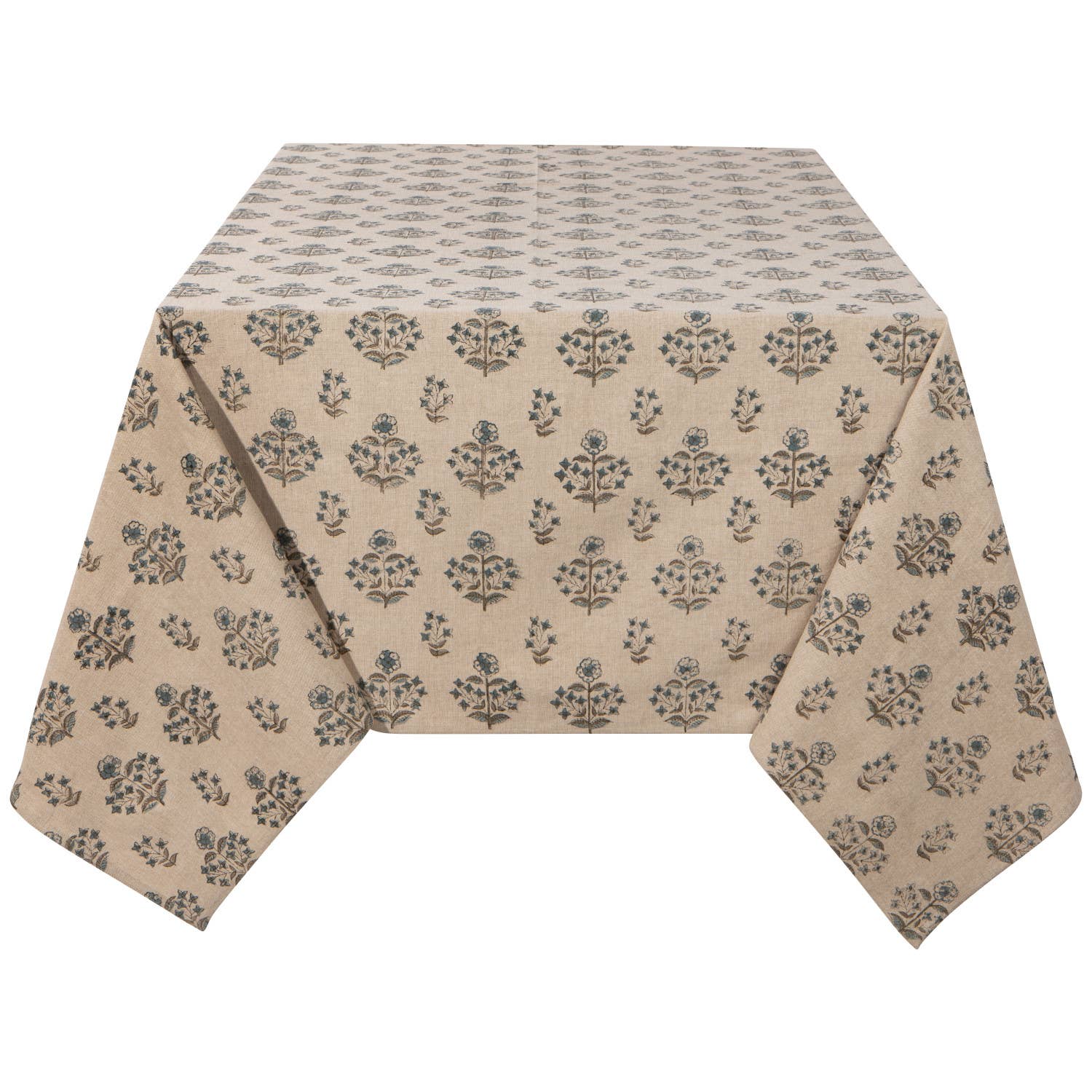 Block Print Tablecloth 60x90" Handmade
