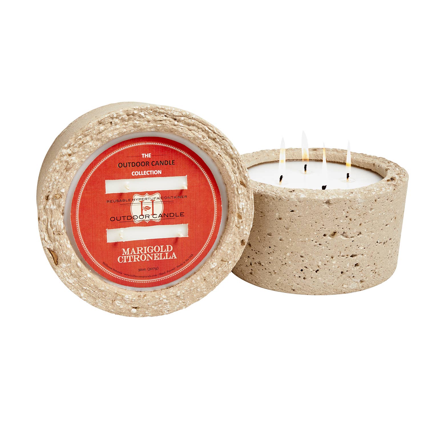 Marigold Citronella Outdoor Concrete Candle 32oz