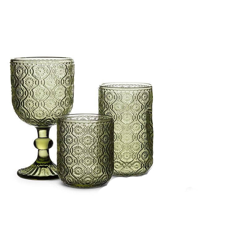 Daisy Highball Glass Olive 14oz
