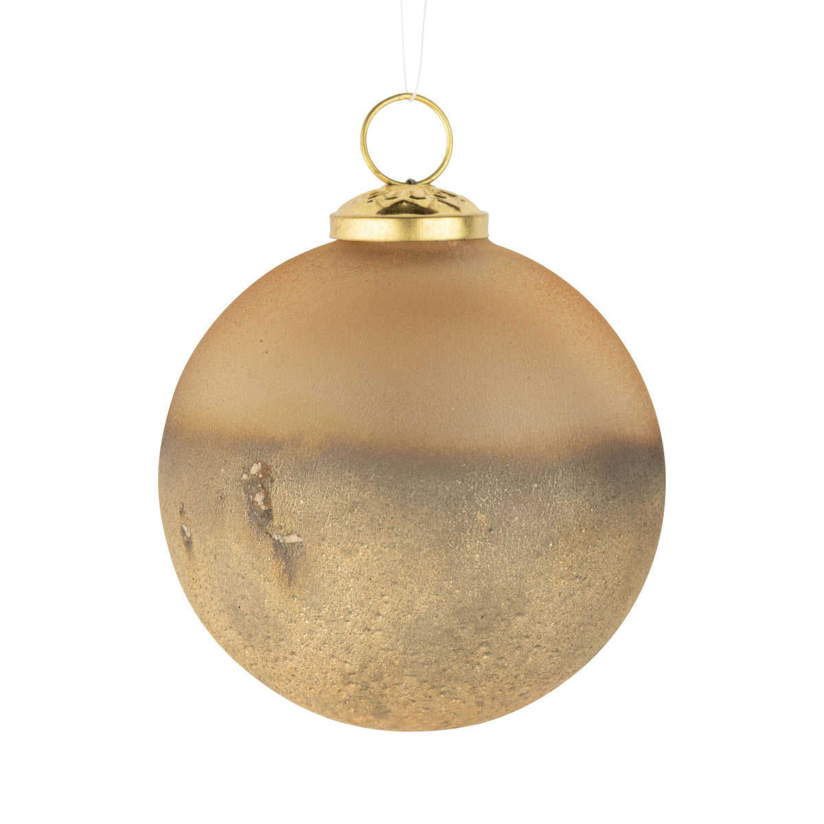 Frosted Gold Orn 4"