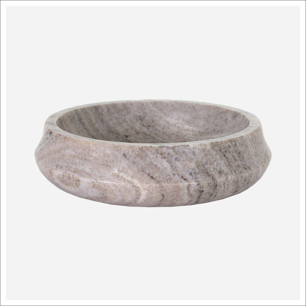 Marble Neutral Gray Bowl