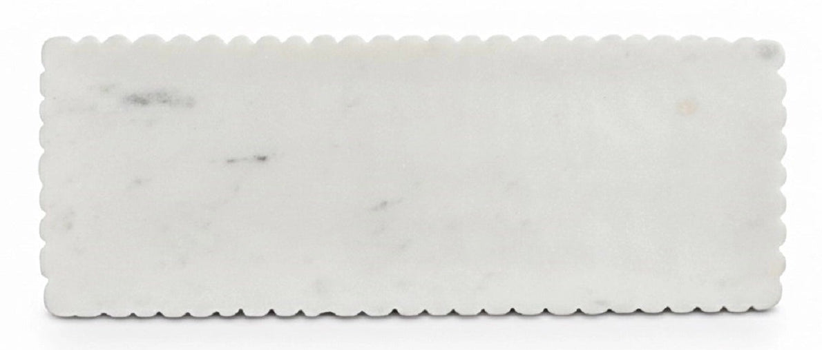 Marble Vanity Tray With Grooving