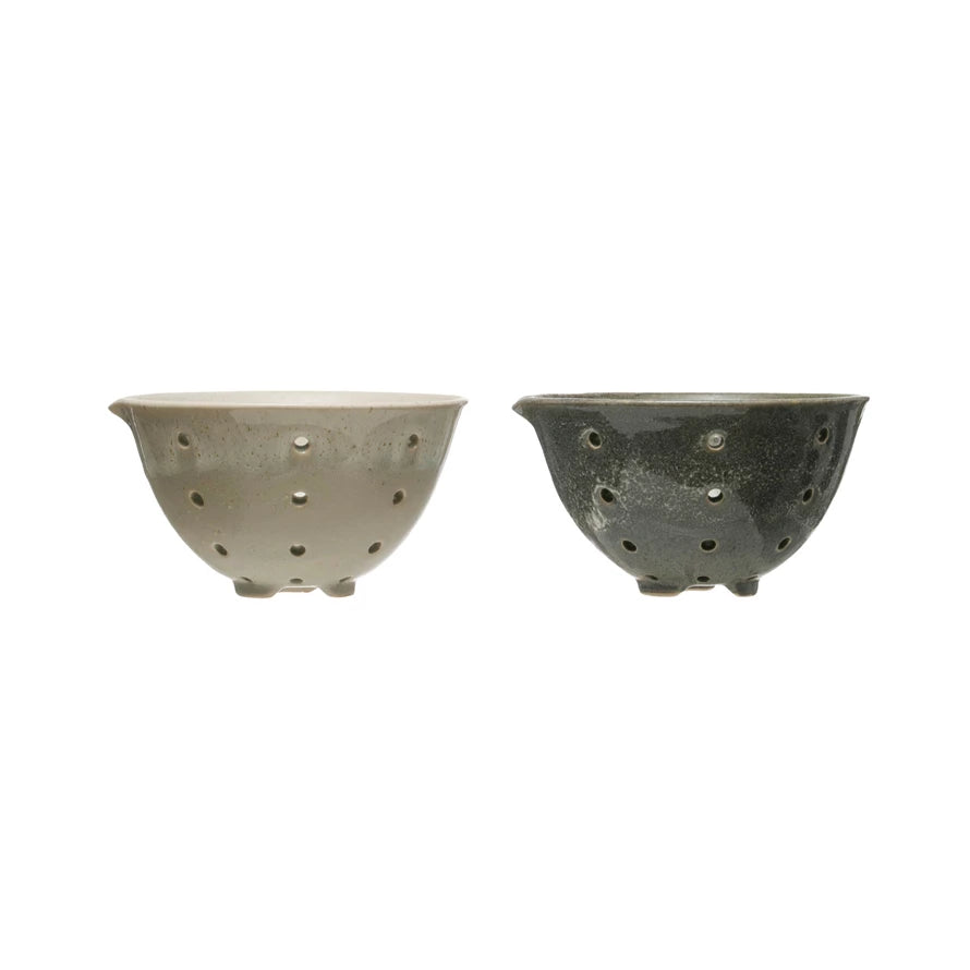 Berry Bowl Grey Glaze Stoneware (2 colors)