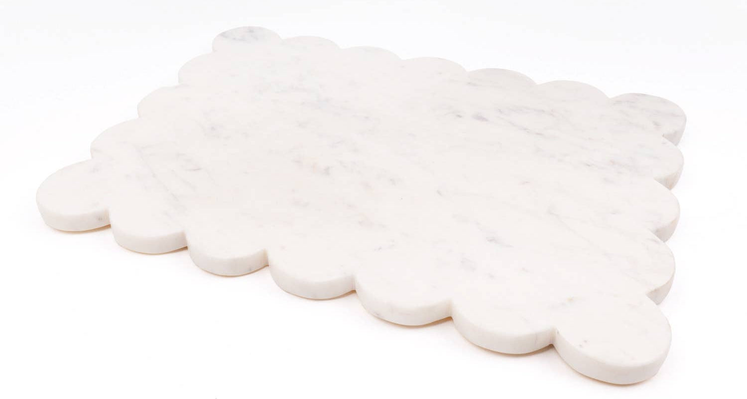 Marble Scalloped Serving Board