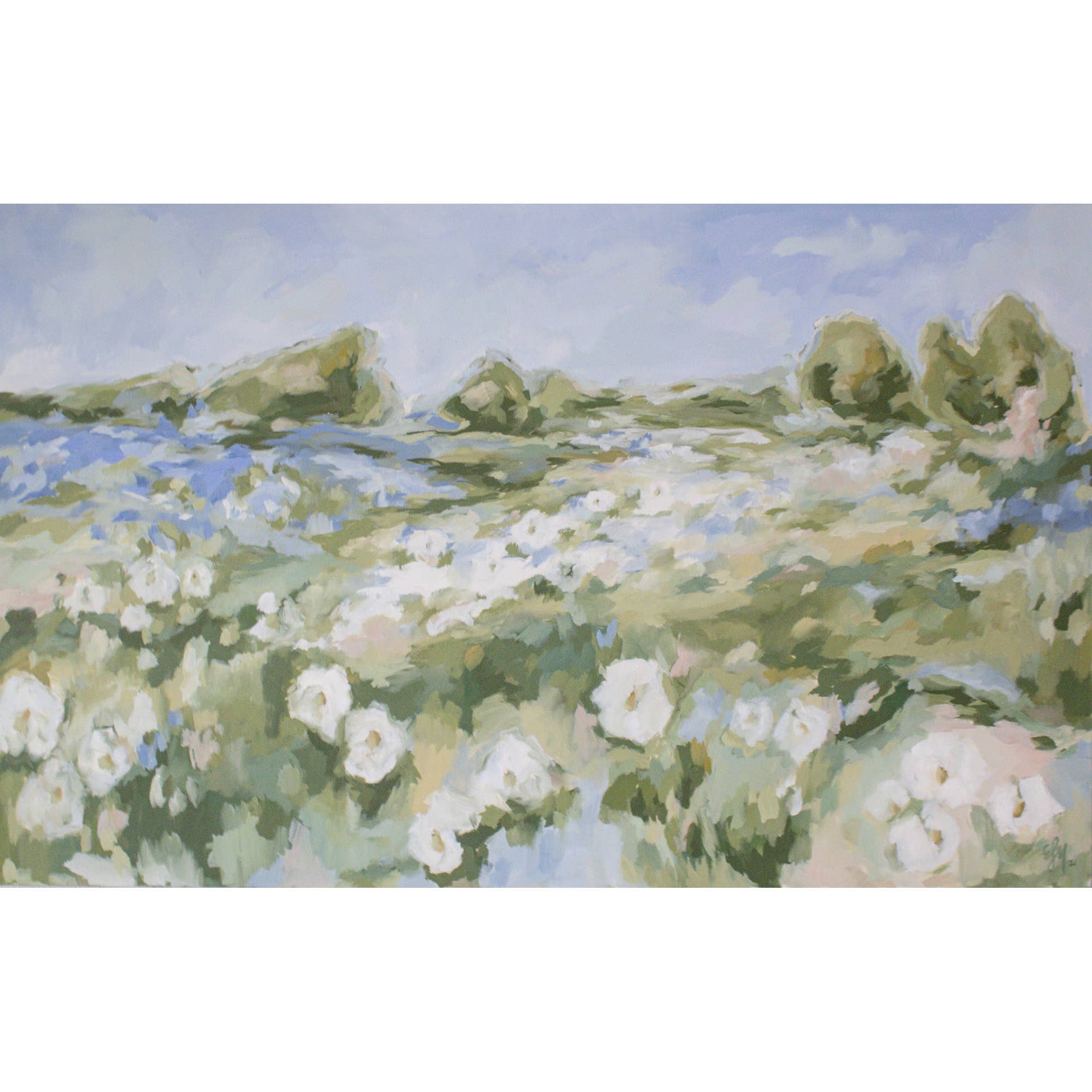 Dancing Poppies Horizontal Print: 12x18"