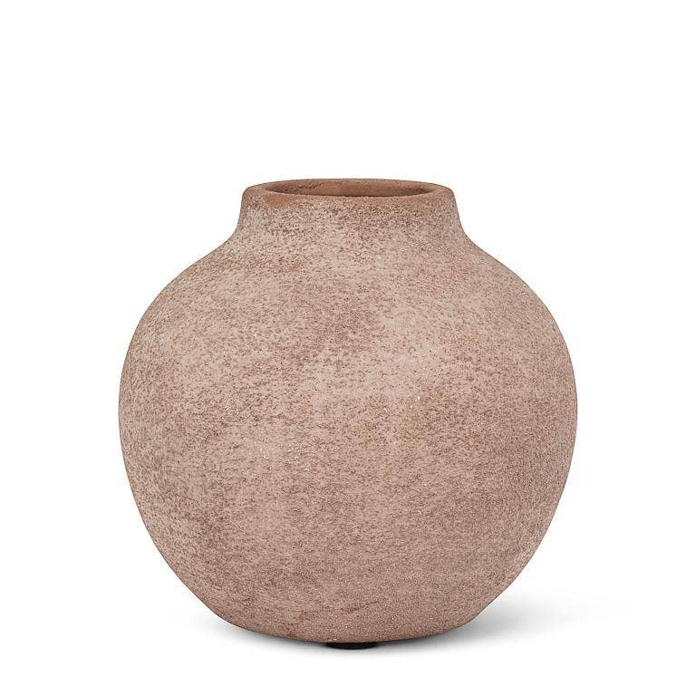 Coarse Texture Vase 4" Taupe