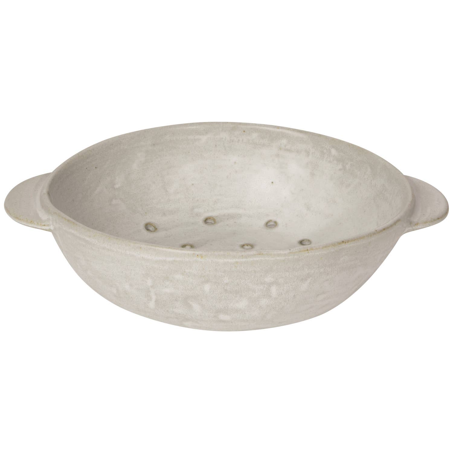 Ivory Stoneware Fruit Bowl 9"