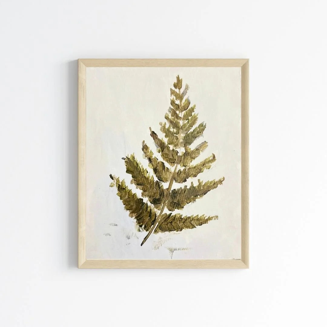 8x10 Frondly 2 & Oak Frame