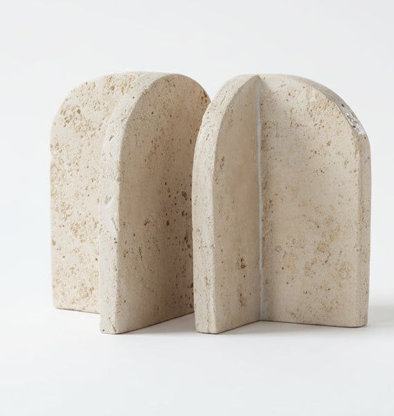 Travertine Bookends (set of 2)