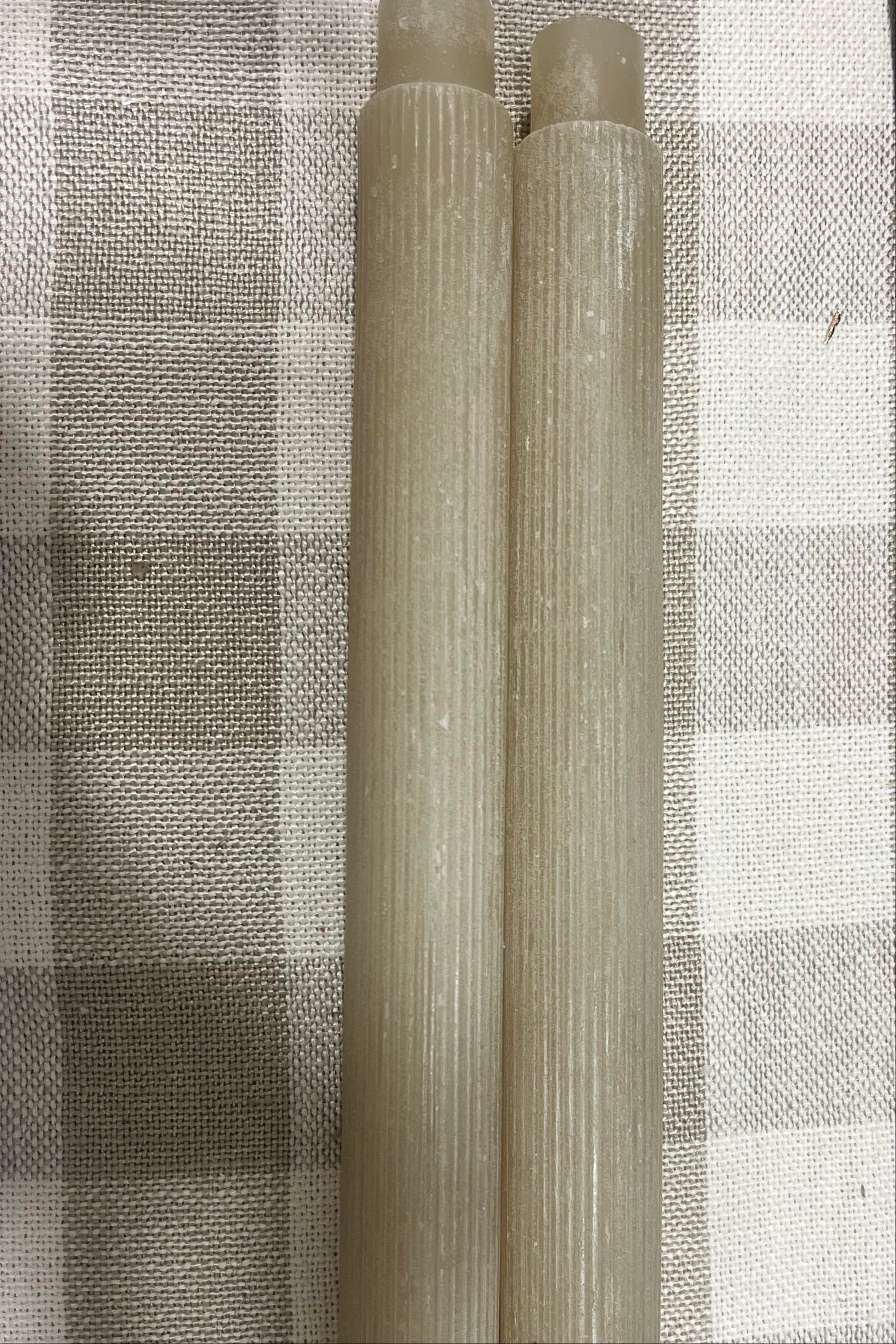 Tapers Pleated Tan Set of 2
